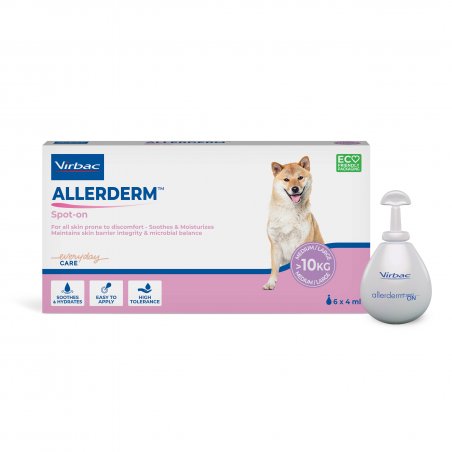 ALLERDERM SPOT-ON DLA PSA I KOTA OD 10 KG pielęgnacja skóry z problemami dermatologicznymi