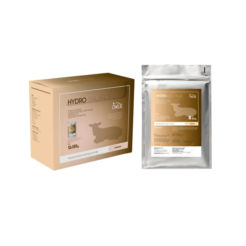 HYDRO BALANCE 12 x 100g Preparat regulujący gospodarkę wodno-elektrolitową u cieląt