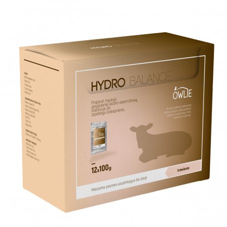 HYDRO BALANCE 12 x 100g Preparat regulujący gospodarkę wodno-elektrolitową u cieląt-8541