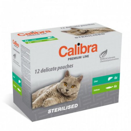 Calibra Cat New Premium Sterilised Multipack 12x100g