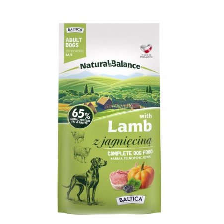 BALTICA NATURAL&BALANCE Jagnięcina M/L 3kg