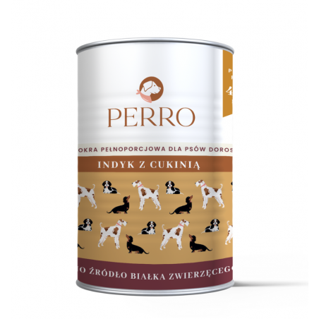 PERRO Indyk z cukinią 400g