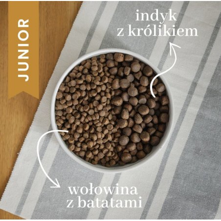 PERRO JUNIOR Indyk z Królikiem karma sucha dla szczeniąt 1 kg-8586
