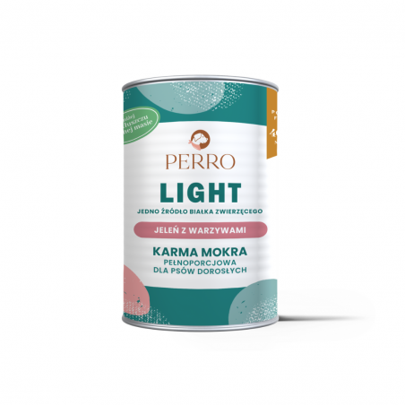 PERRO LIGHT Jeleń z warzywami 400g