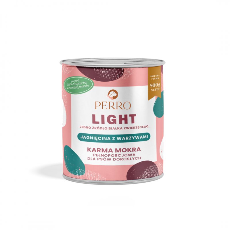 PERRO LIGHT Jagnięcina z warzywami 800g