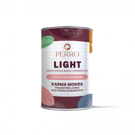 PERRO LIGHT Karma mokra Koza z warzywami 400g