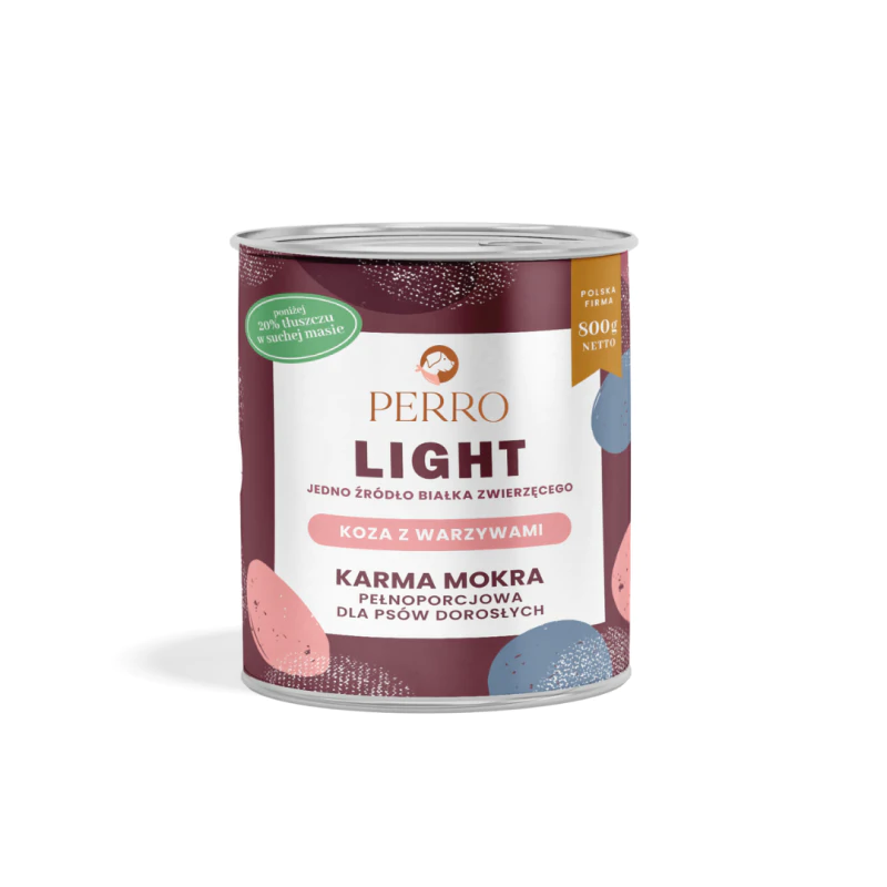 PERRO LIGHT Karma mokra Koza z warzywami 800g