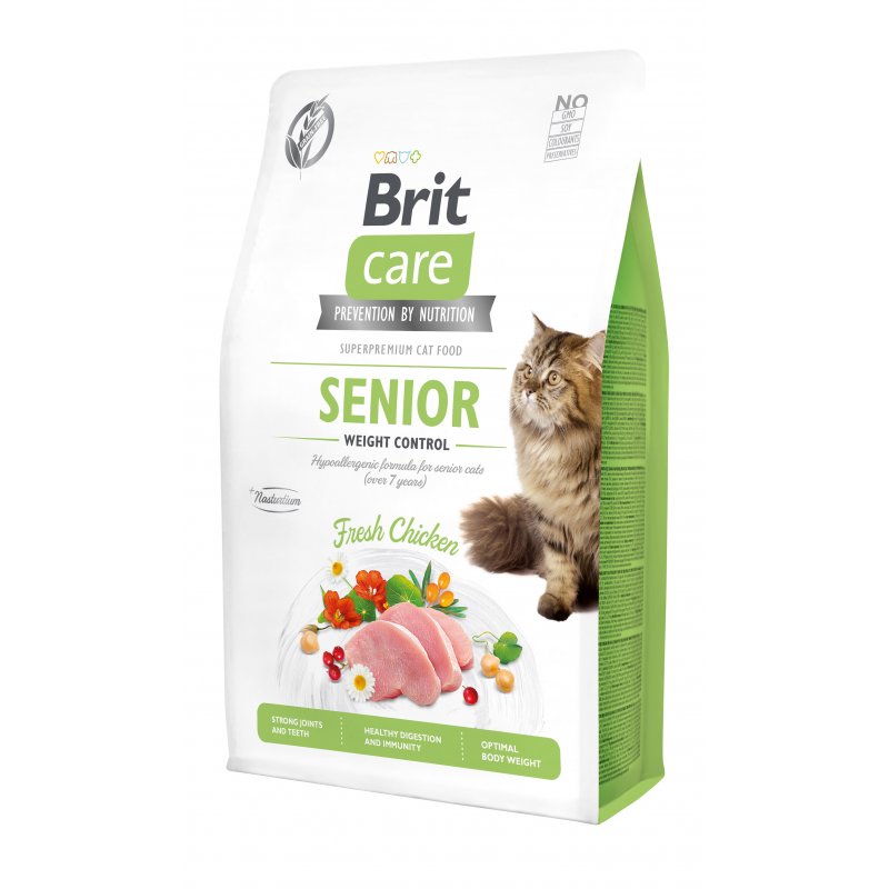 Brit Care Cat Grain-Free Senior, kurczak, 2 kg