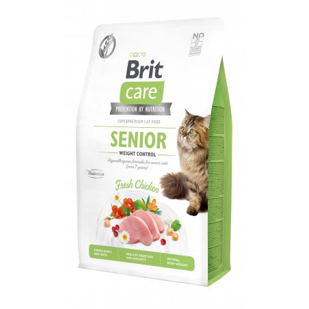 Brit Care Cat Grain-Free Senior, kurczak, 2 kg