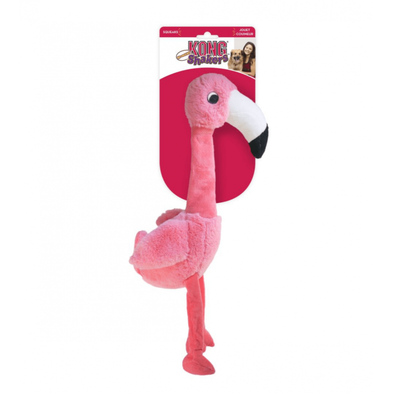 Pluszowa Zabawka KONG Shakers Honkers Flamingo S piszcząca