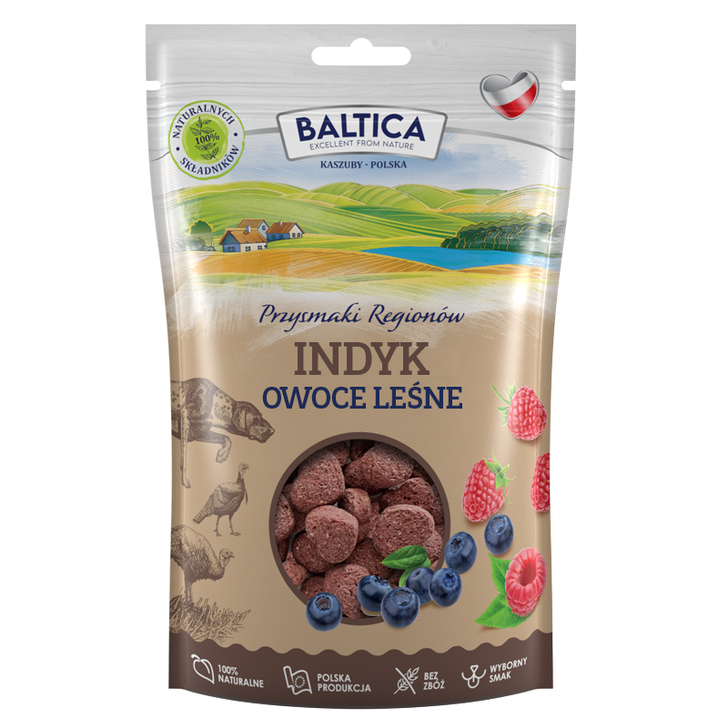 BALTICA PRZYSMAKI REGIONÓW Indyk z owocami leśnymi 100g