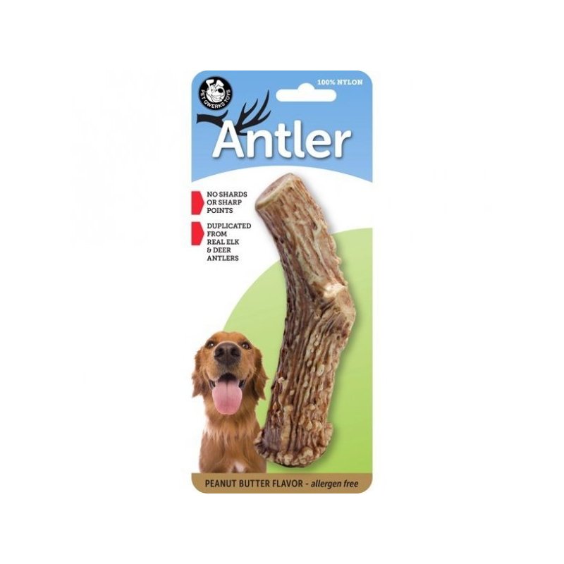 Pet Qwerks ANTLER gryzak o aromacie masła orzechowego rozmiar L