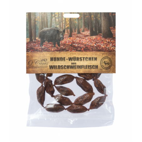O'Canis Mini kiełbaski dla psa z dzika, 100 g