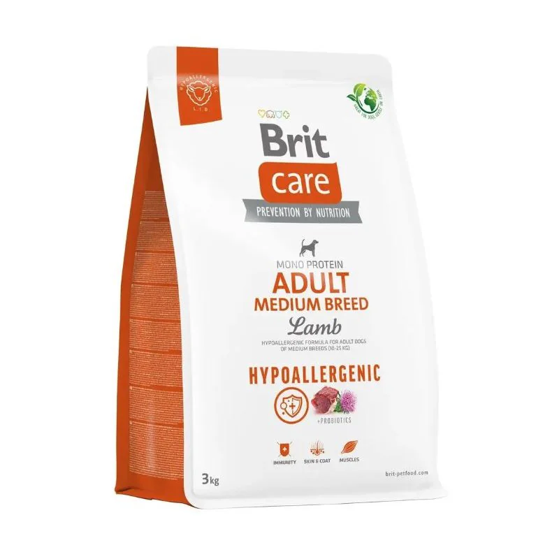 Brit Care Hypoallergenic Adult Medium Lamb 3kg