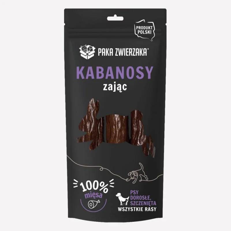 KABANOSY ZAJĄC 3 SZT   80G