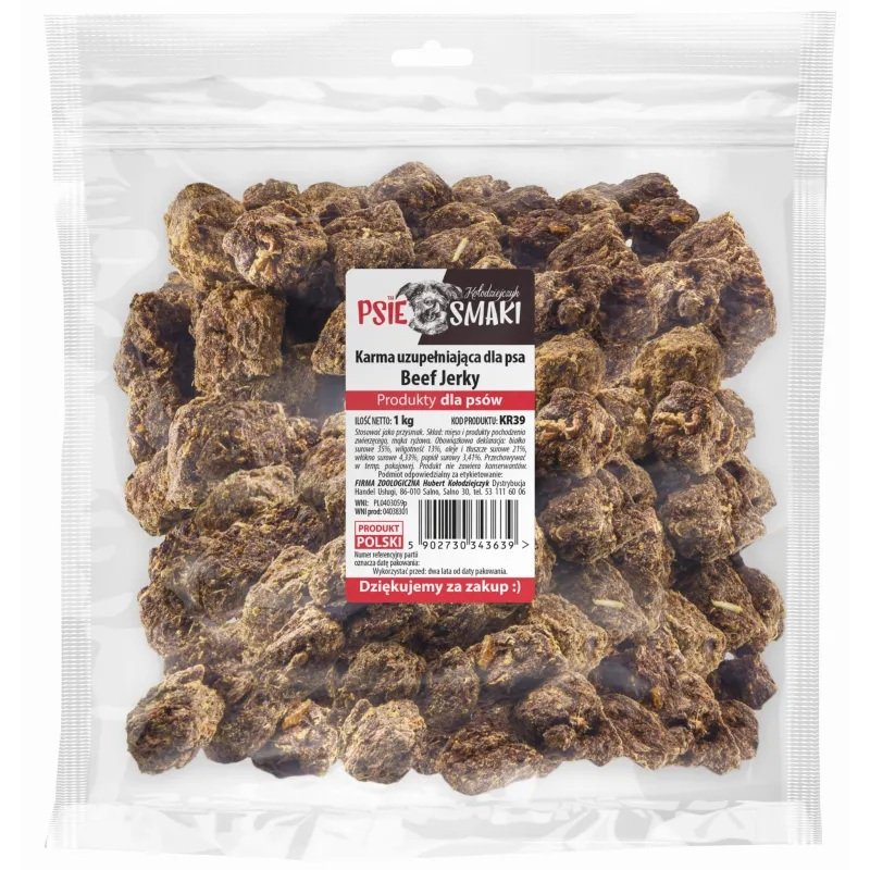 PSIESMAKI Beef Jerky Wołowina 1 kg