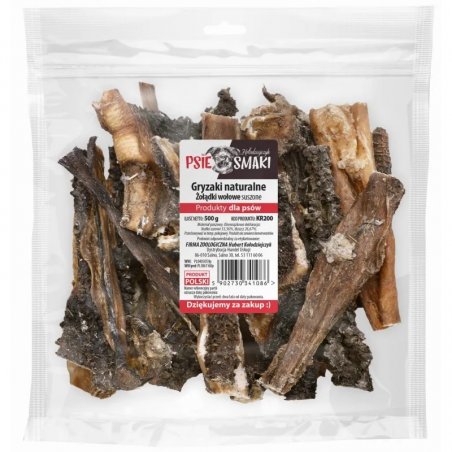 PsieSmaki Żwacze Wołowe suszone 500g