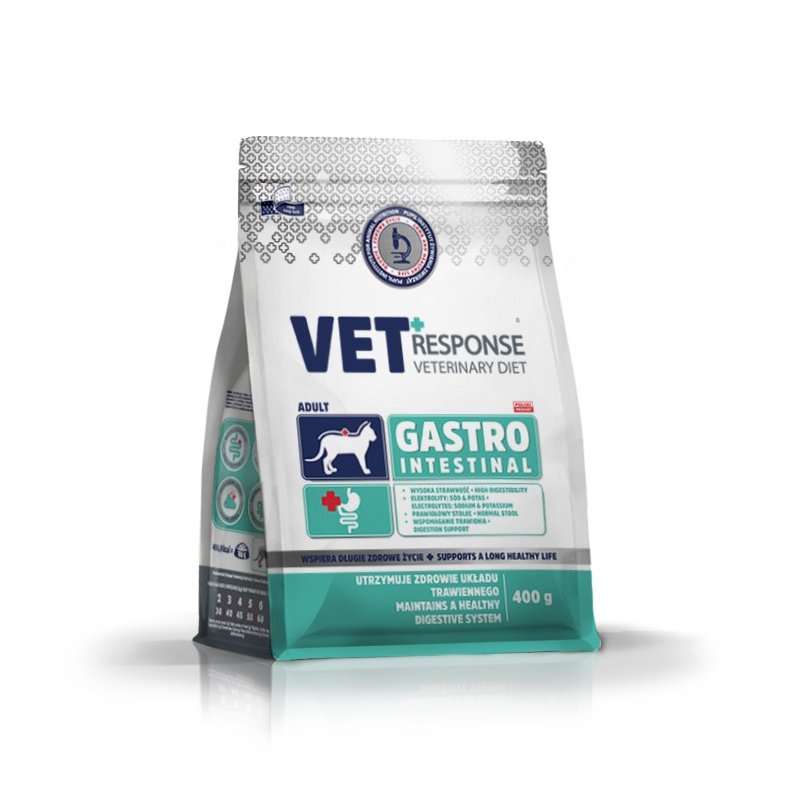 Karma sucha dla kota VET RESPONSE VETERINARY DIET GASTROINTESTINAL 400 g