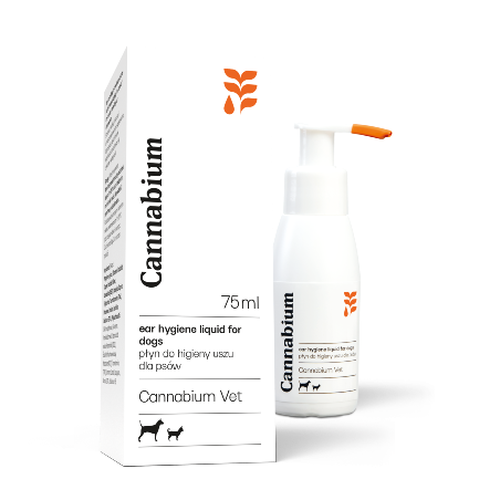 Cannabium Vet Płyn do higieny uszu u psów 75 ml