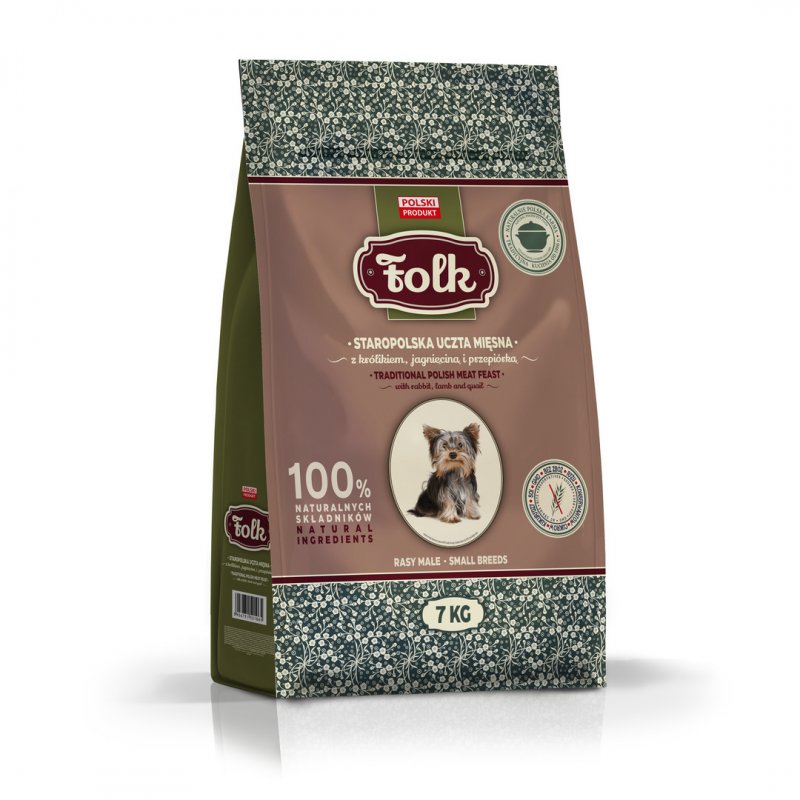 FOLK KARMA SUCHA PIES ADULT MINI KRÓLIK JAGNIĘCINA 7 KG