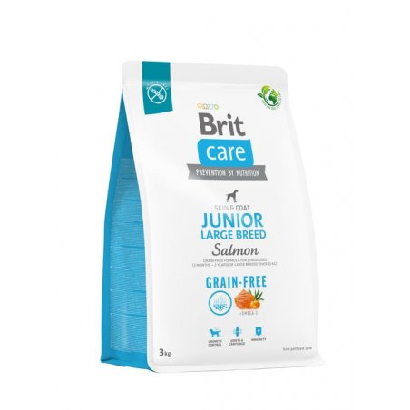 Brit Care Dog Grain-free Junior Large Breed, łosoś i ziemniaki, 3 kg