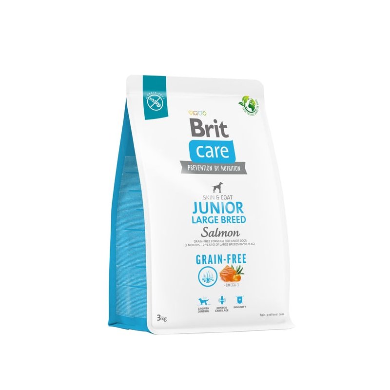 Brit Care Dog Grain-free Junior Large Breed, łosoś i ziemniaki, 3 kg