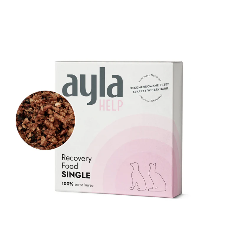 Ayla Help Recovery Food Single 38g Liofilizowana Żywność Regeneracyjna Dla Psów I Kotów Serca Kurze