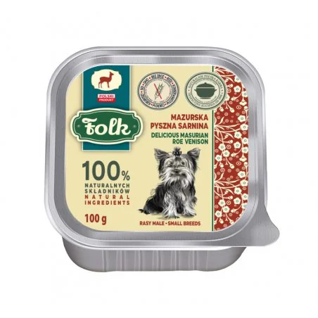 FOLK Mazurska Pyszna Sarnina 100 g – mokra karma dla psa