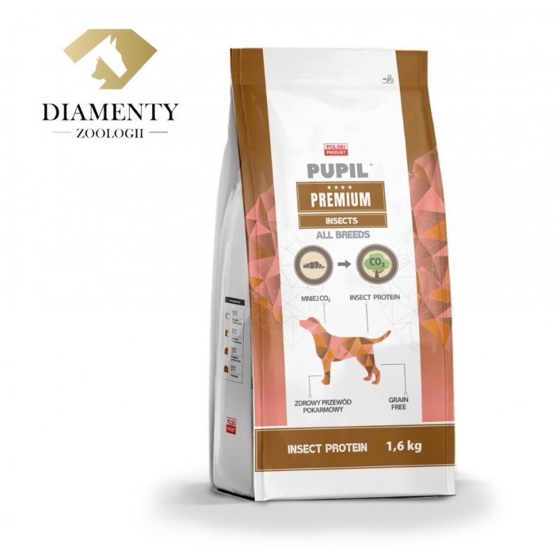 PUPIL PREMIUM INSECTS 1,6 kg – sucha karma dla psa z insektami