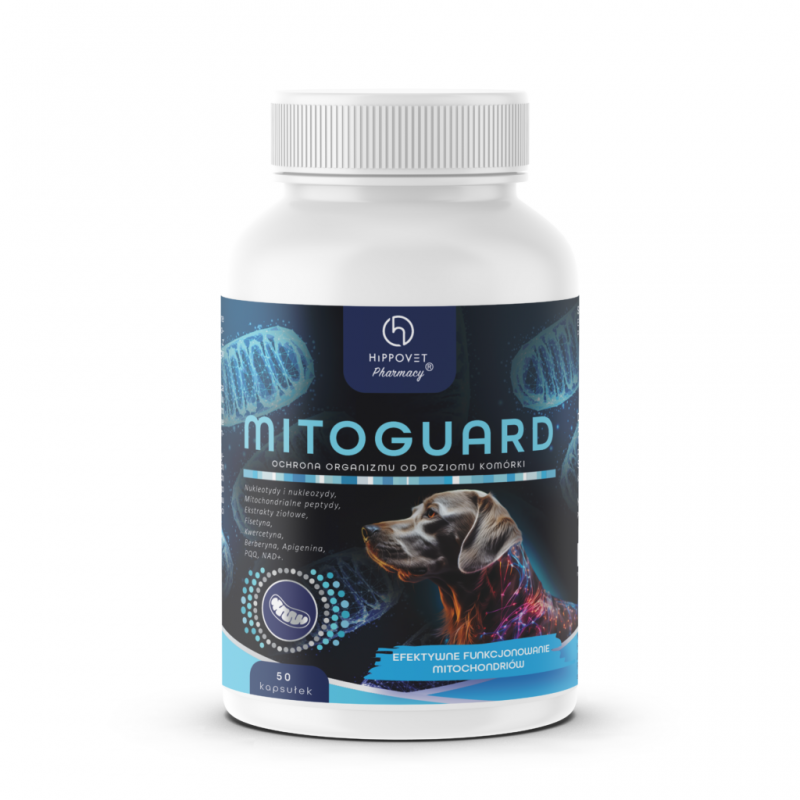 Hippovet Pharmacy – MitoGuard – opóźnienie procesów starzenia psów i kotów