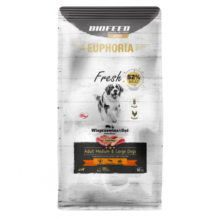 Euphoria Fresh Wieprzowina Gęś M/L 12 kg