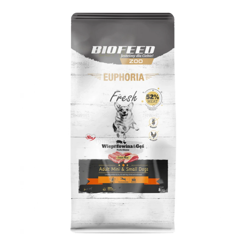 EUPHORIA Wołowina z Gęsią XS/S 8 kg