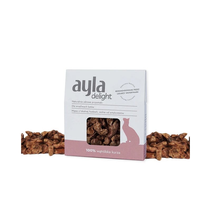 Ayla Liofilizowane Wątróbki kurze dla kota 28 g