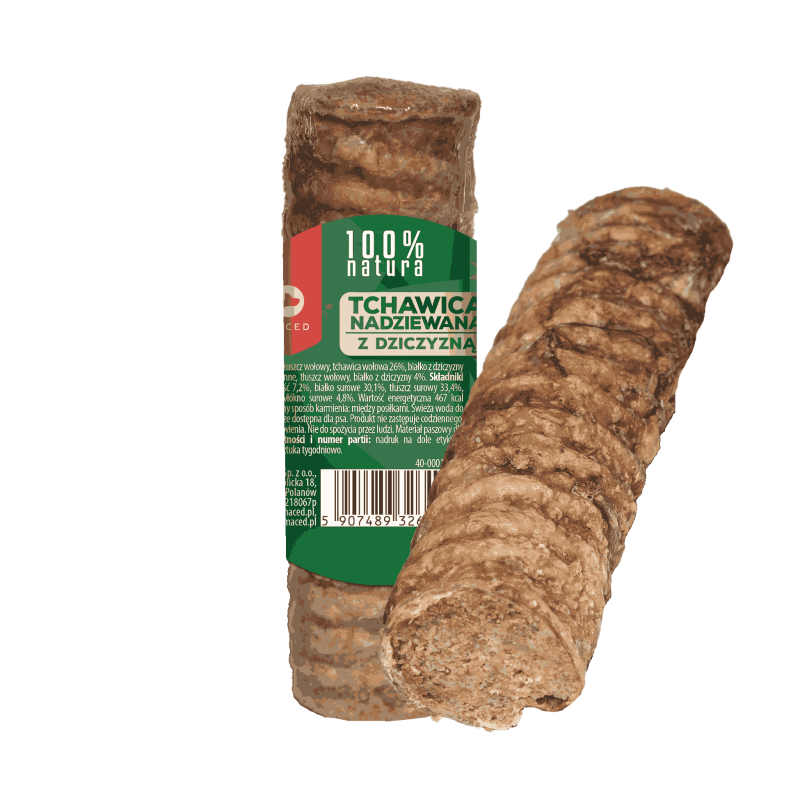 MACED TCHAWICA MAŁA NADZIEWANA Z DZICZYZNĄ 120 G