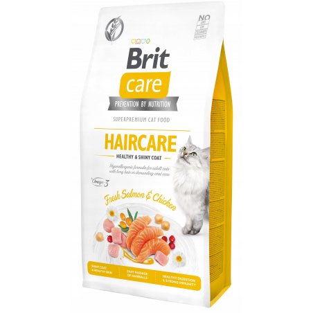 Brit Care Cat Grain Free Haircare 2 kg - karma sucha dla kotów