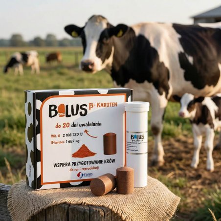 JFarm Bolus Beta-Karoten 97 g/ 8szt Wspiera przygotowanie krów do rui i reprodukcji-6914
