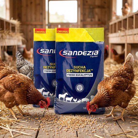 2 x SANDEZIA SUCHA DEZYNFEKCJA 10KG na wirusy, bakterie, pasożyty, grzyby-8428