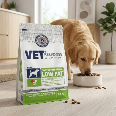 Karma sucha dla psa VET RESPONSE VETERINARY DIET GASTROINTESTINAL LOW FAT 1,6 kg-8819