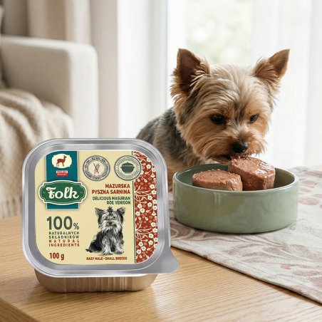 FOLK Mazurska Pyszna Sarnina 100 g – mokra karma dla psa-8949