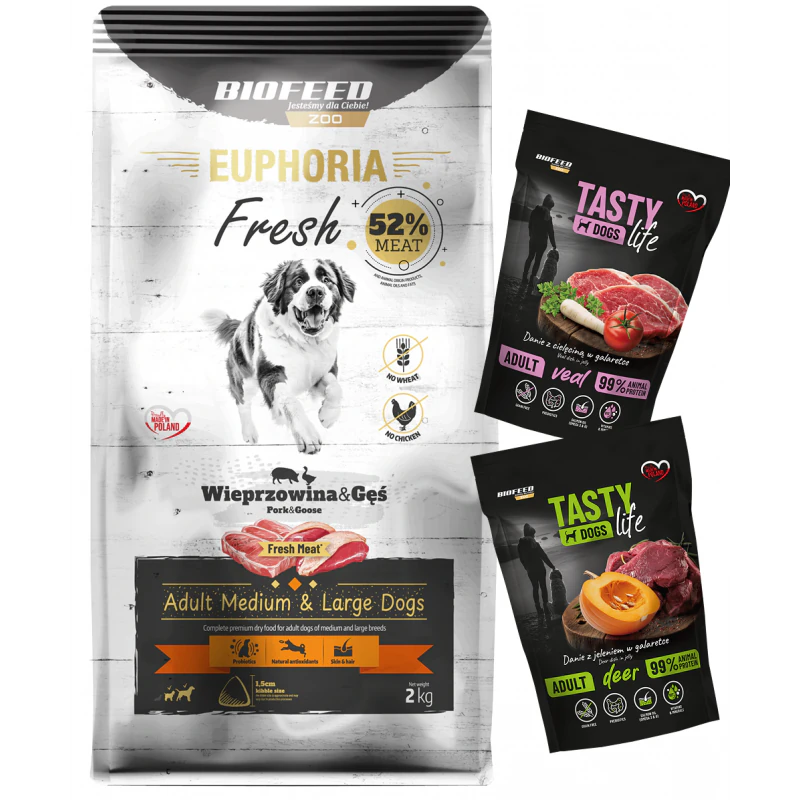 Euphoria Fresh Wieprzowina Gęś M/L 2 kg