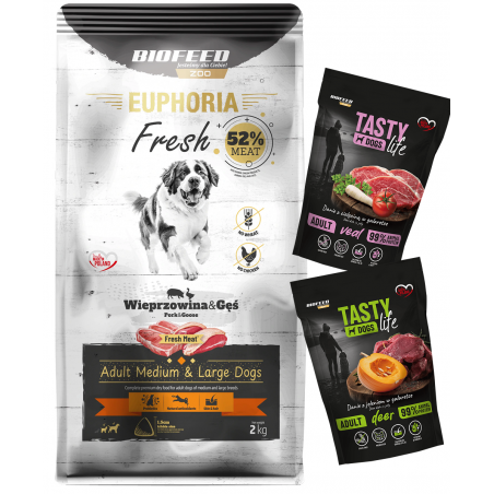 Euphoria Fresh Wieprzowina Gęś M/L 2 kg