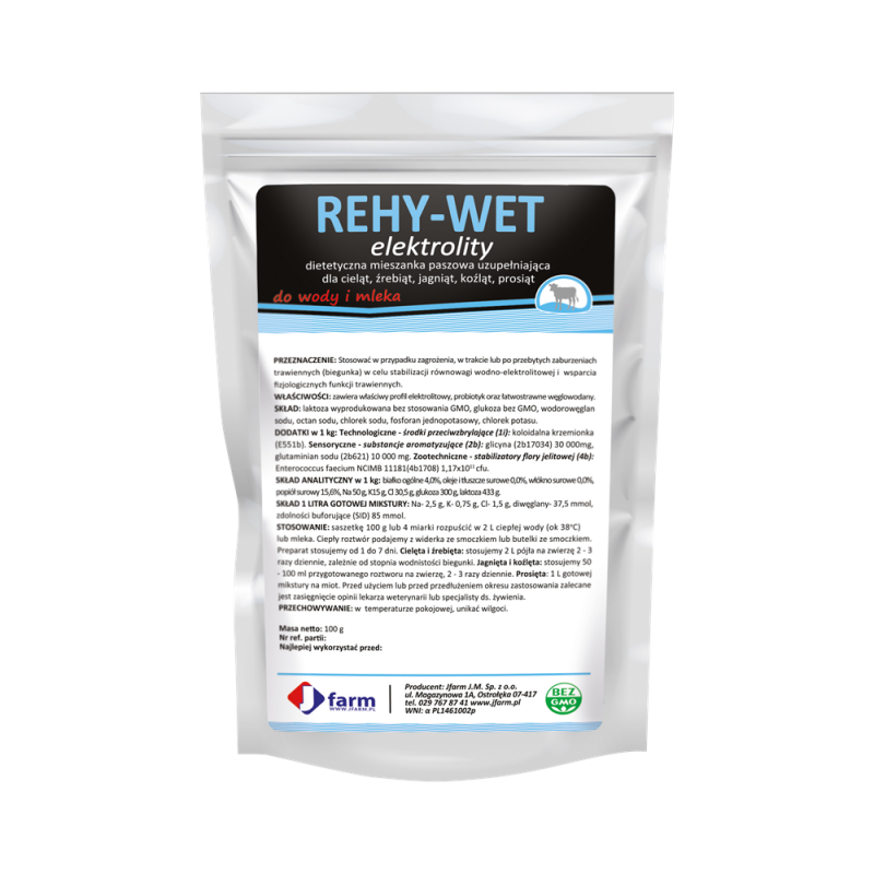 REHY-WET 100g - Stabilizacja równowagi wodno‑elektrolitowej