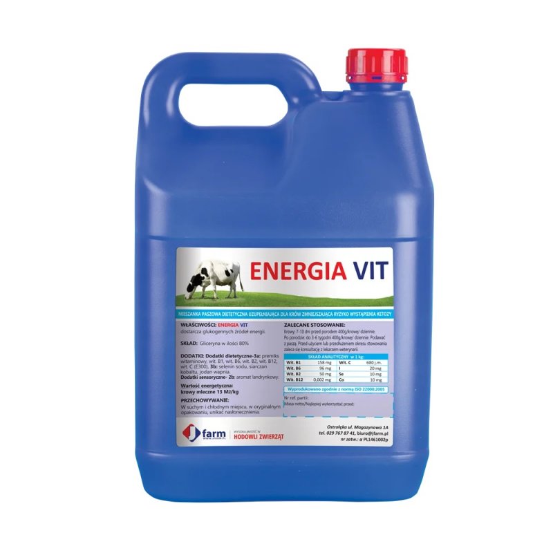 ENERGIA VIT - Płynny dodatek energetyczno-witaminowo-mineralny 5 KG