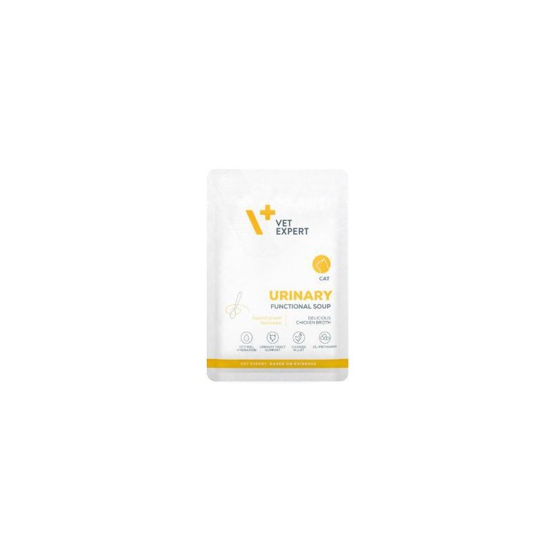 VetExpert 4T Diet Urinary Cat Functional Soup bulion nawadniający dla kotów z problemami układu moczowego saszetka 40g