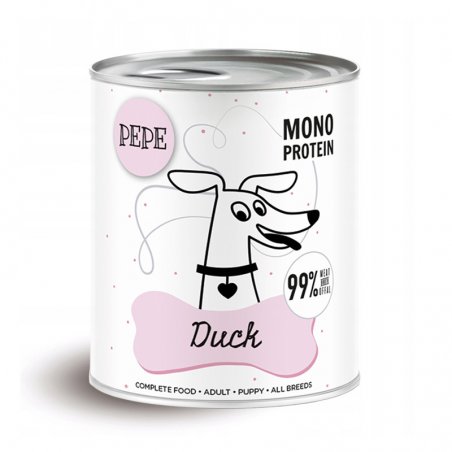 PEPE MONO PROTEIN Duck (kaczka) karma mokra dla psa 800g