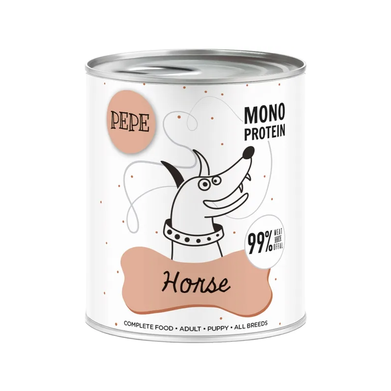 PEPE MONO PROTEIN Horse (konina) karma mokra dla psa 800g