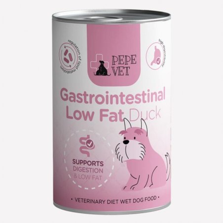 Karma mokra dla psa PEPE VET Gastrointestinal Low Fat Duck (kaczka) 400g