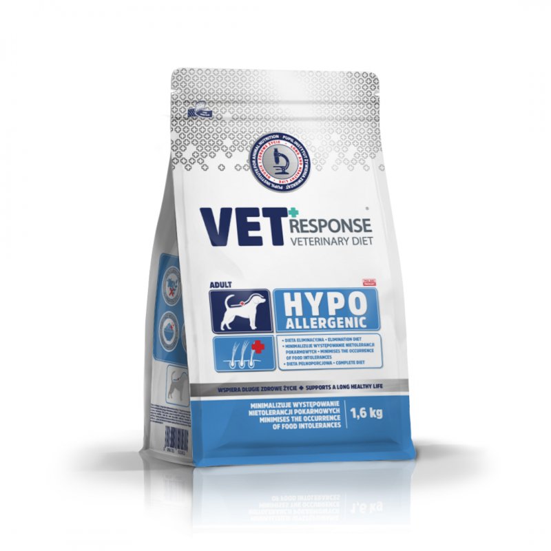 Karma weterynaryjna sucha dla psa VET RESPONSE HYPOALLERGENIC 1,6 kg