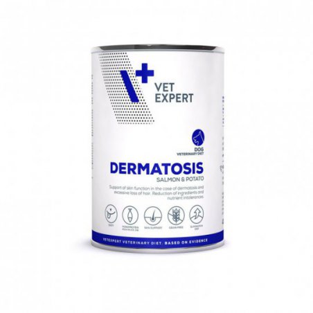 4T Vet. Diet Dermatosis Dog SalmonPotato 400g