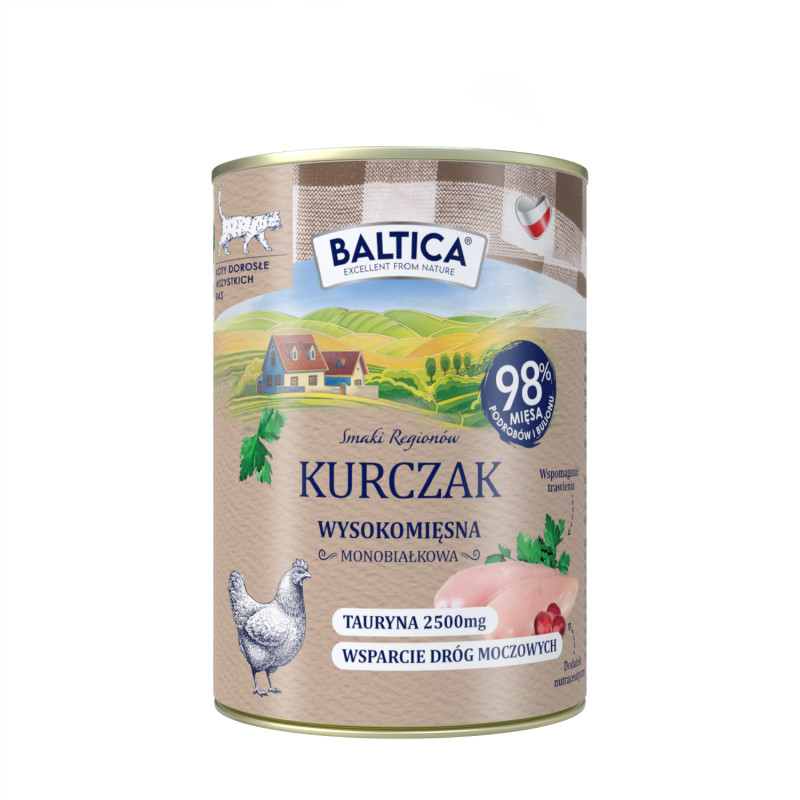 Baltica mokra karma dla kota kurczak 400g